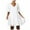 White, variant on Clearance! EQWLJWE Women's Summer Casual Dress 2022 Sweet & Cute V-Neck Mini Dress Short Sleevele Ruffle Loose Dress