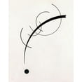 thumbnail image 2 of Kandinsky, Wassily 15x18 Gold Ornate Wood Framed with Double Matting Museum Art Print Titled - Free Curve to the Point-Accompanying Sound of Geometric Curves 1925, 2 of 4