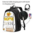 thumbnail image 2 of Balery Home Cooking Mochila con carga USB para hombre y mujer - Mochila impermeable y antirrobo para portátil con puerto USB para viajes, trabajo, estudios y universidad, 2 of 7