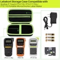 thumbnail image 2 of JJEAN-Storage Case Compatible with Brother P-Touch PTH110 / PTH111 Pro / PTE110 Portable Monochrome Label Maker (Black+Yellow Zipper Case), 2 of 4