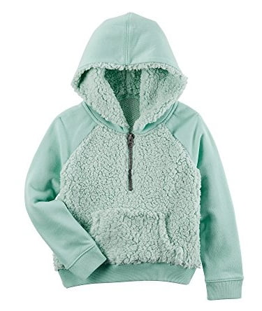 girls mint hoodie
