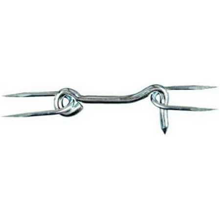 

National Hardware 4 in. L Zinc-Plated Silver Steel Gate Hook w/Staples 1 pk