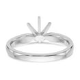 thumbnail image 5 of Solid Platinum 1/2ct. Medium-Weight Comfort Fit 6-Prong Ring Band with CZ Cubic Zirconia Size 7, 5 of 8