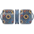 thumbnail image 6 of Garronmavis Sunflower Bible Cover with Handle Bible Cover Carrier Carrying Organizer Bag Multifunctional Bag Portable Bag Fits Standard & Large Size Study Bible Carrier, 6 of 7