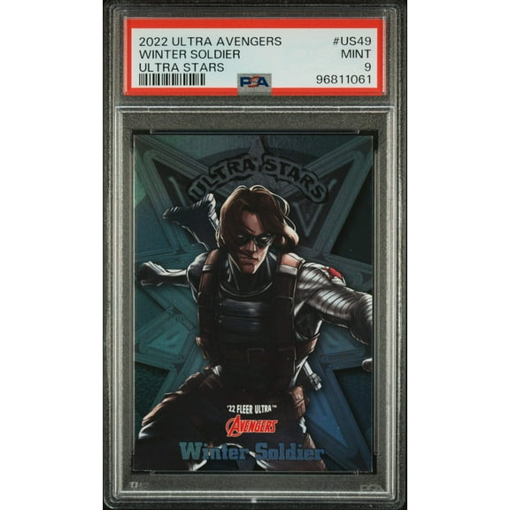 2022 Fleer Ultra Avengers Winter Soldier Ultra Stars #US49 PSA 9