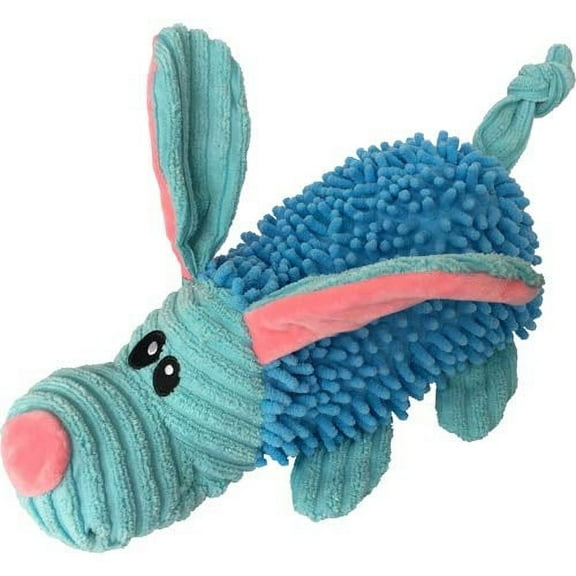 Durable Dog Plush Pastel Pals Toys with Squeakers and Crinkle in Multi-Size by Petlou New Desgin (Blue/Pink 2, 9" Pastel Pals Dog)