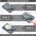 thumbnail image 3 of High Precision Digital Kitchen Scale Tempered Glass Food Scale Multifunction Scale Small Kitchen Appliances Silver Flowers Pattern, 3 of 7