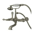 thumbnail image 3 of Elements Of Design Dt5421al Triple Handle Wall Mounted Clawfoot Tub Filler - Chrome, 3 of 4
