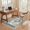 Blue/Cream, variant on Uermei 10'x14' Large Area Rug: Soft Non-Slip Washable Indoor Carpet for Living Room Bedroom Dining Room Office - Beige Blue