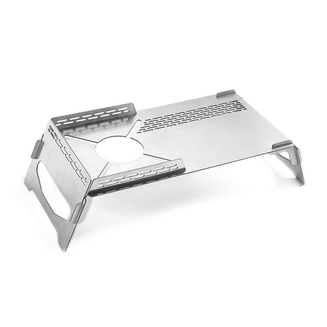 Table de Camping Portable pour Pique-Nique BBQ, Isolation Thermique, Cuisinière à Gaz, Bureau Pliant