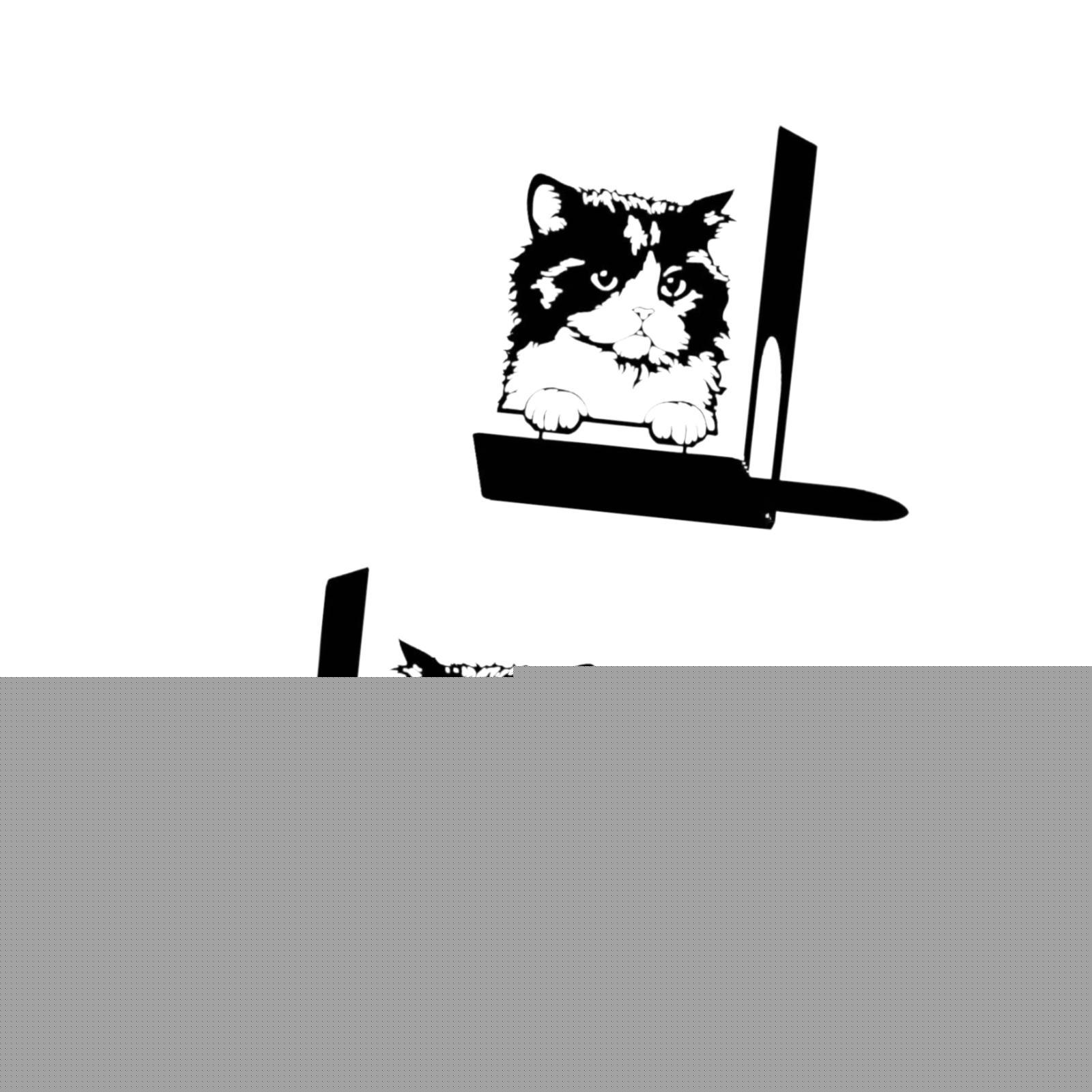 thumbnail image 5 of 2 sujetalibros metálicos con forma de gato, soportes para libros, elegantes, ahorran espacio, resistentes a la corrosión, organizador de libros, 5 of 7