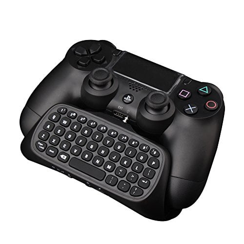 Ps4 Controller Keyboard Megadream 2 4g Wireless Rechargeable Online Gaming Live Chat Message Chatpad Keypad With 3 5mm Audio Walmart Com