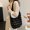 Black, variant on Trendy Pearl Hollow Shoulder Tote Bag Large Capacity Casual Everyday Use Stylish Versatile Design Leisure Activities