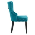 thumbnail image 3 of Costaelm Hank Tufted Velvet Upholstered Dining Side Chair (Set of 4), Velvet Teal, 3 of 8