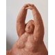 thumbnail image 3 of Lady Statue Figurine Woman Sculpture Modern Decor Arts Home Gifts Polyresin Table Centerpiece Crafts Brown 10.2inch, 3 of 5