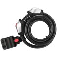 thumbnail image 1 of Para Bicicleta, Candado De Seguridad Multiusos Para Bicicleta, Candado De Cuerda Para Bicicleta Sin Llave Con Luz Led Para Bicicletas Al Aire Libre Yuarrent OD006444-00, 1 of 6