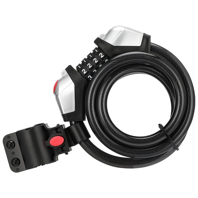 Para Bicicleta, Candado De Seguridad Multiusos Para Bicicleta, Candado De Cuerda Para Bicicleta Sin Llave Con Luz Led Para Bicicletas Al Aire Libre Yuarrent OD006444-00