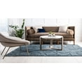 thumbnail image 4 of Rugs.com Botanical Shag Collection Rug – 5' x 8' Blue Shag Rug Perfect For Living Rooms, Large Dining Rooms, Open Floorplans, 4 of 9