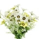 thumbnail image 4 of Ramo de flores de clavel artificial Cineraria, decoración para el hogar y la boda, paquete de 2, 4 of 9