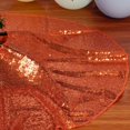 thumbnail image 2 of 48-Inch Embroidery Sequin Christmas Tree Skirt, Orange, 2 of 7