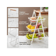 thumbnail image 3 of Cesta De Frutas Y Verduras De Tres Capas Con Asa Xtellar blanco, 3 of 4