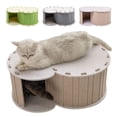 thumbnail image 2 of Tunnel pour Animaux Trou de Forage Lit pour Chat Grotte Dissimulée Toutes Saisons Semi-Fermée Résistante à l'Usure Durable Maison pour Chat Détachable, 2 of 8