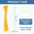 thumbnail image 2 of Cable Zip Ties Self-Locking Nylon Wire Tie Wraps Heavy Duty Cord Management Yellow 12 Inch, 2 of 6