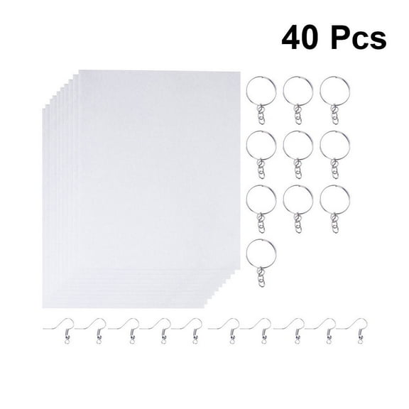 MLINS 20 Sheets Shrink Film Set DIY Heat Shrinkable Piece