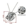 thumbnail image 6 of Cheap Fiancee Gifts, I May not be a Famous Scientist, but I can Still Solve, Special Birthday Love Knot Silver Necklace from, Fiance, Engagement, Wedding, 6 of 6