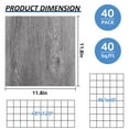 thumbnail image 3 of 40 Sheet Vinyl Flooring 12 x 12 Peel and Stick Floor Tile Waterproof Clearance Vinyl Floor Tiles Grey Wood Self Adhesive Floor Tiles Sticky Laminate Flooring for Bathroom Kitchen Basement RV, 3 of 12