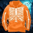 thumbnail image 2 of CONROSES Mens Halloween Hoodies Hallowmas Skeleton Graphic Long Sleeve Pullover Hoodie for Men Fall Winter Hooded Sweatshirts with Pocket, 2 of 3
