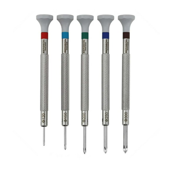 Bergeon 30081-C-P05 Phillips screwdriver set of 5