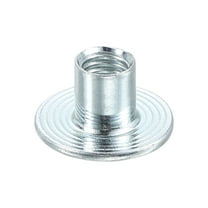 Uxcell M8 T-nuts, 12pcs Carbon Steel Tee Nut Round Base Weld Nut 12mm Height, Silver