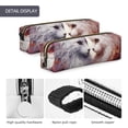 thumbnail image 4 of Fotbe White Red Cat Couple Estuche para Lápices de Cuero con Estampado, Estuche con Cremallera Resistente, Organizador Compacto y Elegante para Papelería, 4 of 7