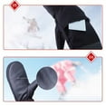 thumbnail image 5 of Ski-Gloves for Men Women, Winter Warm Mittens Water-Repellent Windproof for Cold Weather, Snowboarding, Driving,Cycling ,Color:Black, 5 of 8