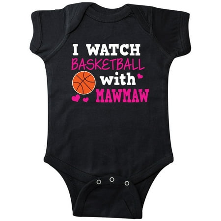 

Inktastic I Watch Basketball with Mawmaw Gift Baby Girl Bodysuit