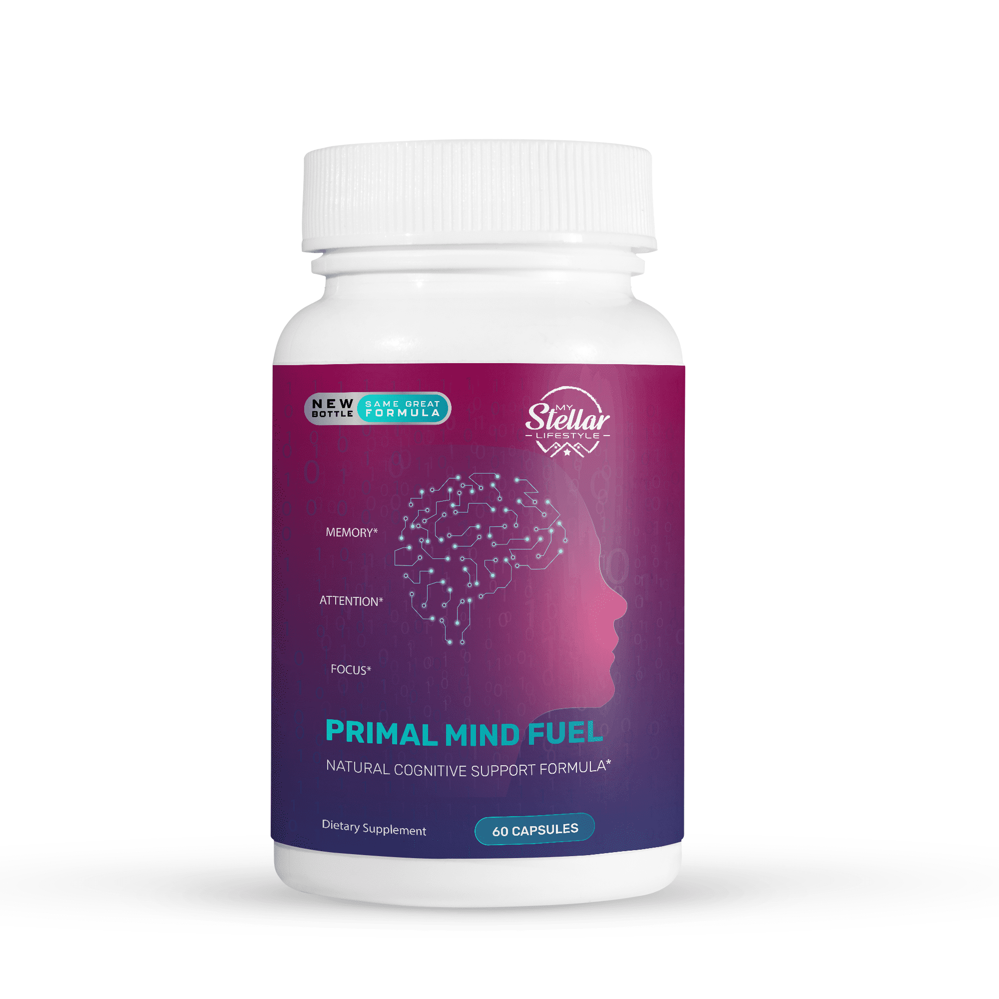Primal Mind Fuel, natural cognitive support, helps memory attention