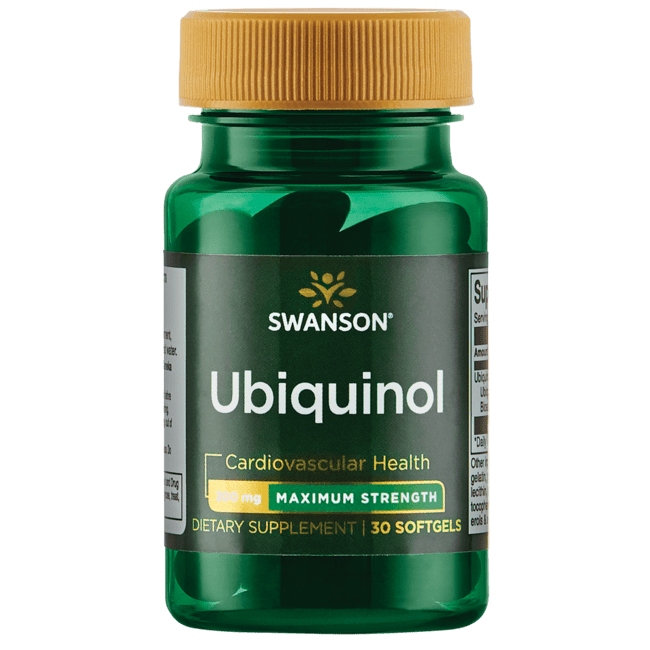 Swanson Ubiquinol - Maximum Strength 200 mg 30 Softgels