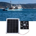 thumbnail image 3 of Extractor de aire portátil con panel solar, 10W, para uso en exteriores, carga de coche, habitación de mascotas, DC5V, 3 of 13