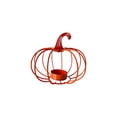 thumbnail image 2 of MMJ Halloween Decorations Iron Pumpkin Candle Holder Metal Tabletop Centerpiece for Romantic Dining Harvest 5.12x4.72in, 2 of 6