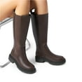 thumbnail image 6 of BURUDANI Women's Knee-High Boots, Comfortable Chunky Platform Side Zip Lug Sole Boots For Women, 6 of 6