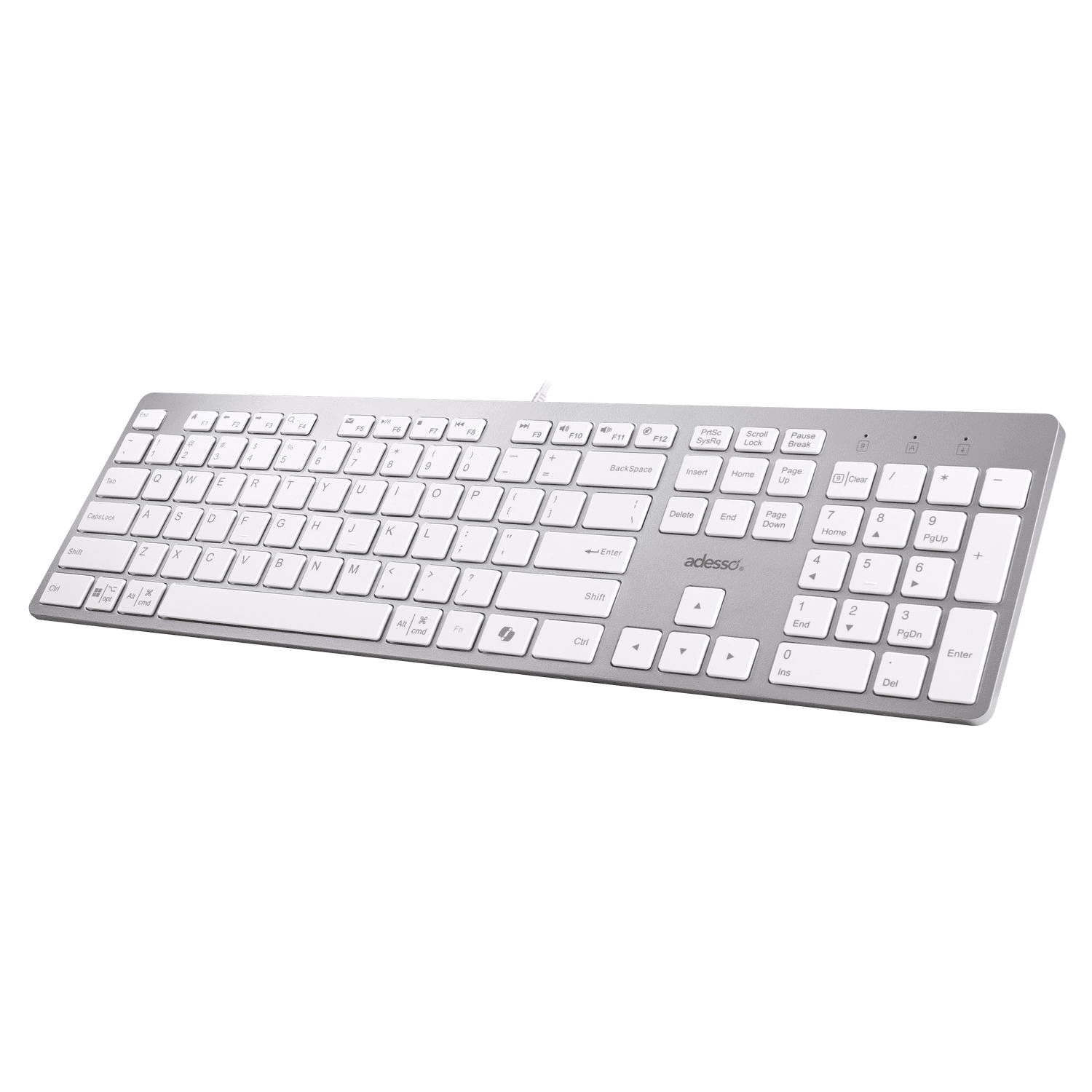 Multi-OS Scissor switch Desktop keyboard (White)