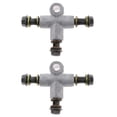 thumbnail image 1 of 2x Tubo de Manguera de Hidráulico Conector de Acoplamiento en T Adaptador de 3 Vías Sistema de Cola Conector en T de freno, 1 of 8