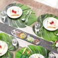 thumbnail image 3 of Place Mat Cute Skid-resistant Eva Leaf Shape Exquisite Table Mat For Home, 3 of 5