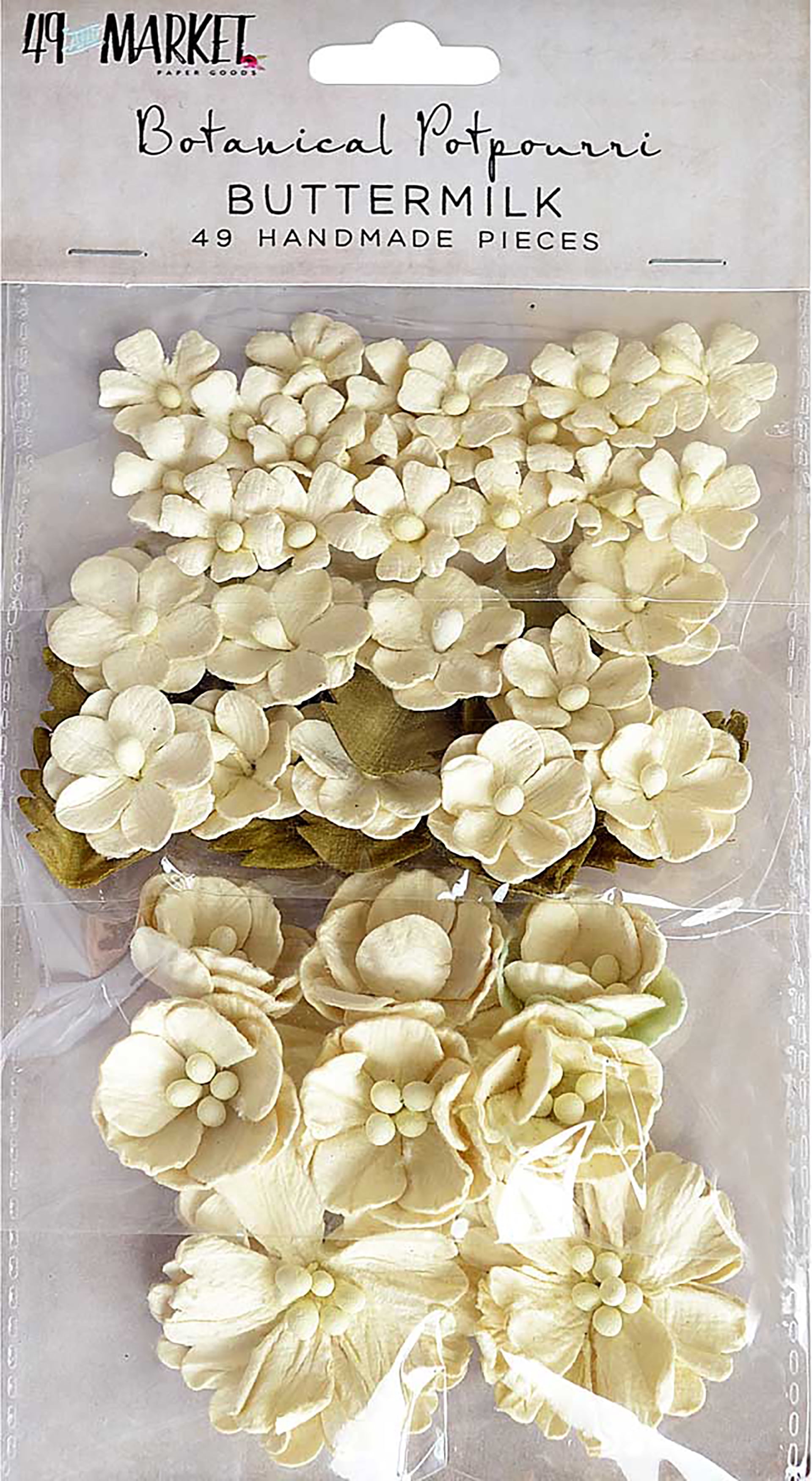 49 And Market Botanical Potpourri Flowers 49/PkgButtermilk Walmart