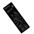 thumbnail image 4 of Inteprter Alfombrilla de ratón antideslizante de goma para videojuegos Juegos de teclado y mouse para computadora 915*305*3mm y 12 915*305*3mm, 4 of 6