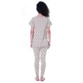 thumbnail image 3 of Moomaya Womens PrintedNightwearSet Pyjama Cotton Jersey Sleepwear 2 Pcs Nightdresses, 3 of 6