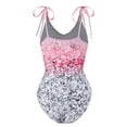 thumbnail image 6 of Jacenvly Women'S One Piece Swimsuit with Cover up Wrap Skirt Cozy Sleeveless Leopard Print V-Neck Surfing Swimwear Soft Pink, 6 of 9
