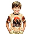 thumbnail image 2 of CONZONE Halloween Toddler Boys Tshirts Short Sleeve Graphic Tees for Boys Crew Neck Spooky Season Fashion Tops, 2 of 3