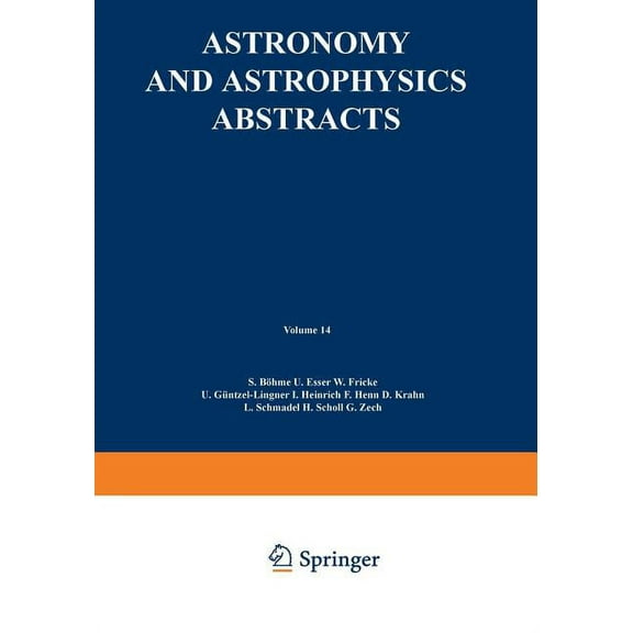 Astronomy and Astrophysics Abstracts Literature 1975, Part 2, Book 14, (Paperback)